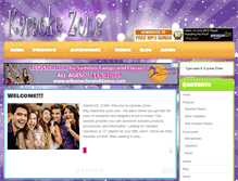 Tablet Screenshot of karaoke-zone.com